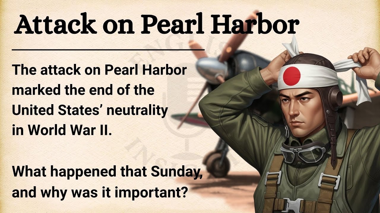🇯🇵🇺🇸 Pearl Harbor: The Day U.S Changed Forever | Learn English Through Story Level 2 | Graded Reader