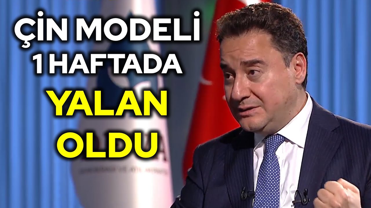 Ali Babacan Çin tipi ekonomi modelinin nasıl çöktüğünü anlattı