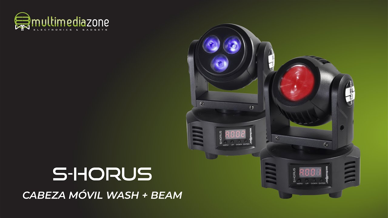 S-HORUS - Cabeza M&oacute;vil Doble Cara Beam y Wash SCHALTER