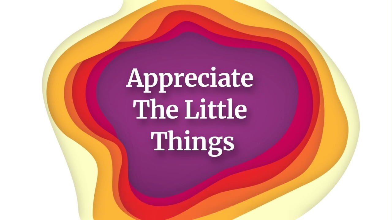 MORNING GUIDED MEDITATION - APPRECIATING THE LITTLE THINGS