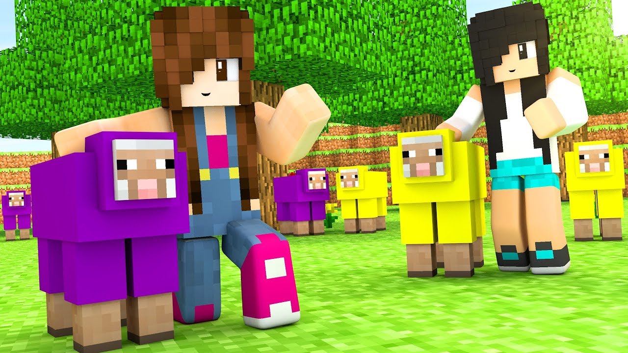 Desafios Minegirl - 10 OVELHAS ROXAS E AMARELAS