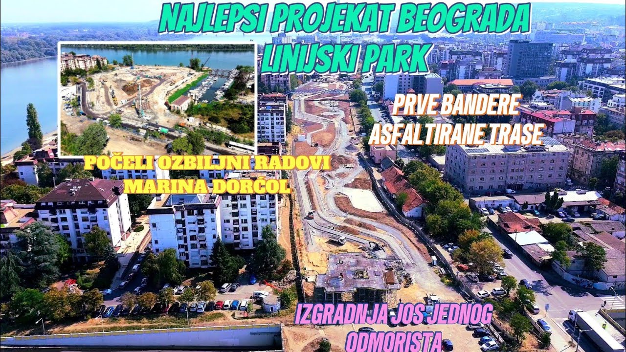 NOVI PROJEKAT BEOGRADA LINIJSKI PARK IZGRADNJA NOVOG ODMORIŠTA,MARINA DORĆOL KRENULI PRAVI RADOVI