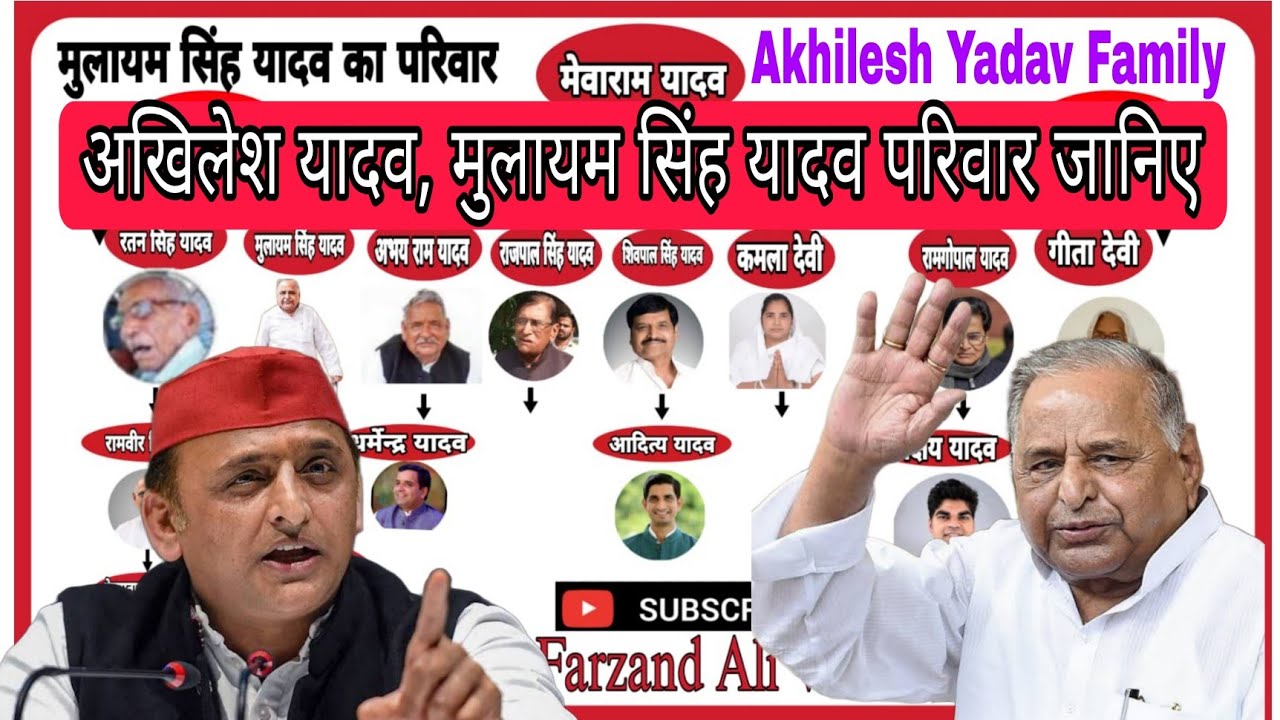 Mulayam Singh Yadav Family Akhilesh Yadav Family Tree मुलायम सिंह यादव अखिलेश यादव परिवार में कौन है