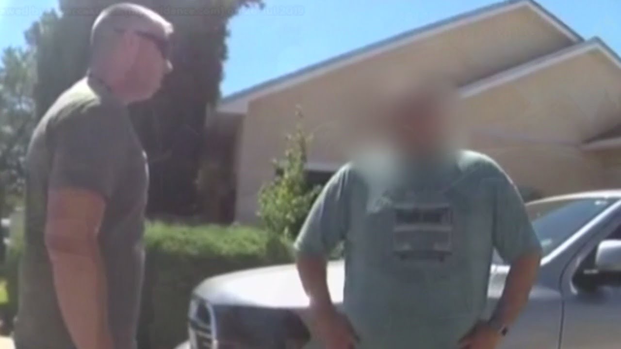 Video: Father of double murder suspect talks to police