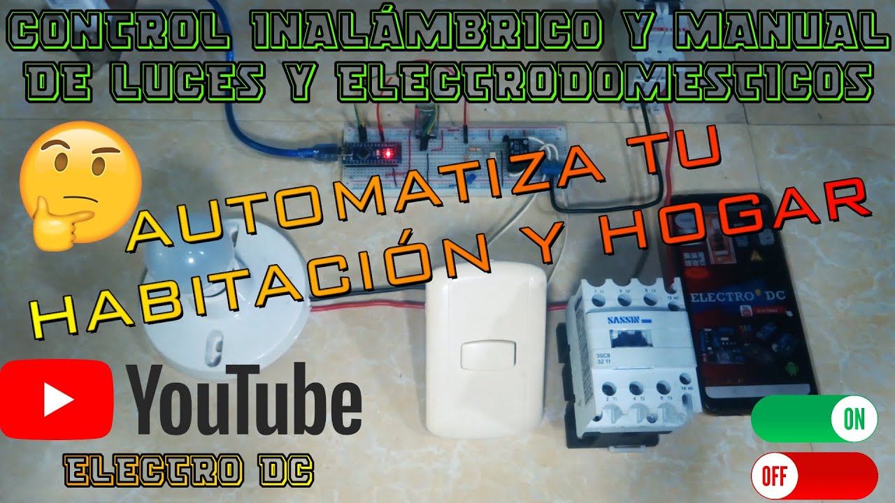 CONTROLA LAS LUCES DE TU HOGAR DESDE EL CELULAR Y INTERRUPTOR || ARDUINO+BLUETOOTH+APP