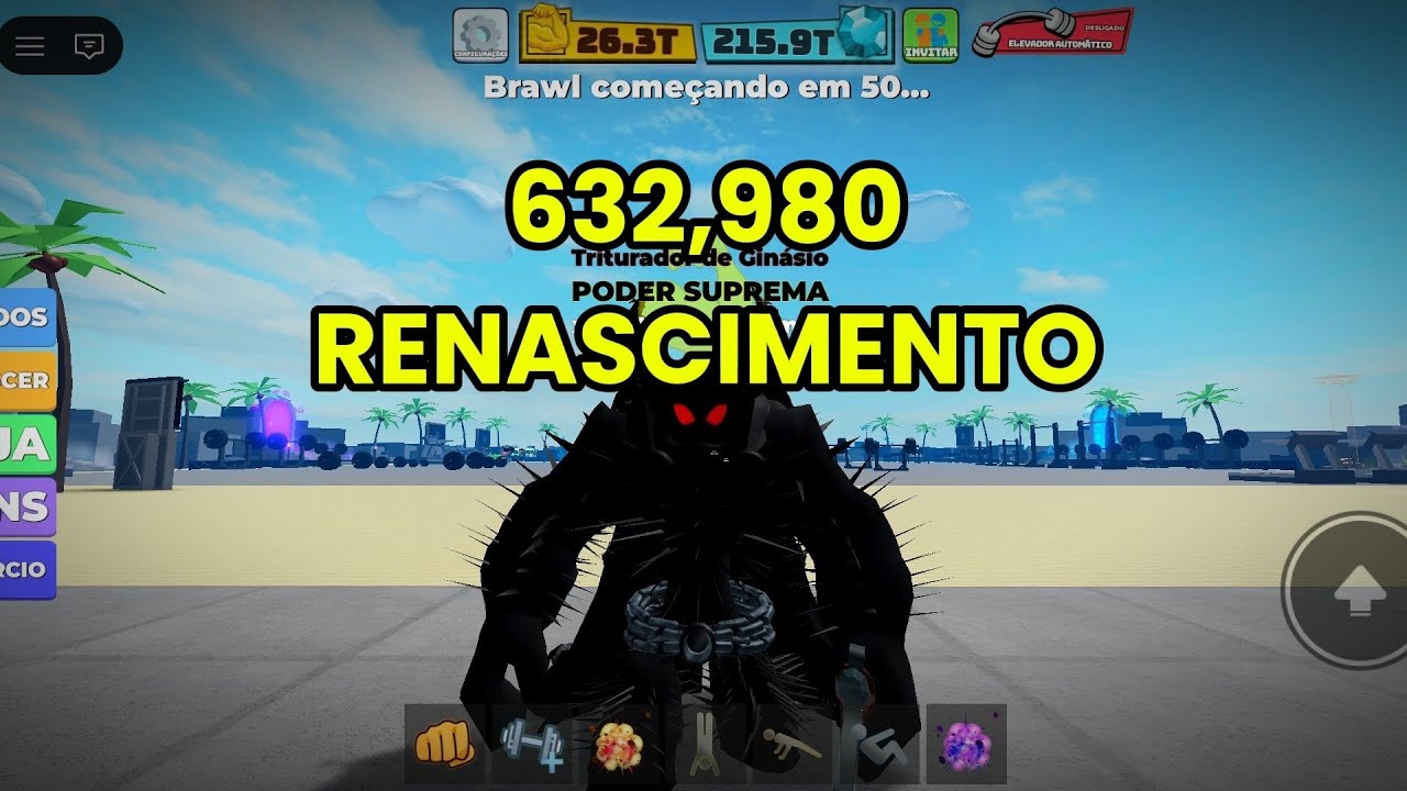 632,980 renascimentos!! Será que buga?? Peguei 632k!! #musclelegends  #roblox #games #musclelegends 