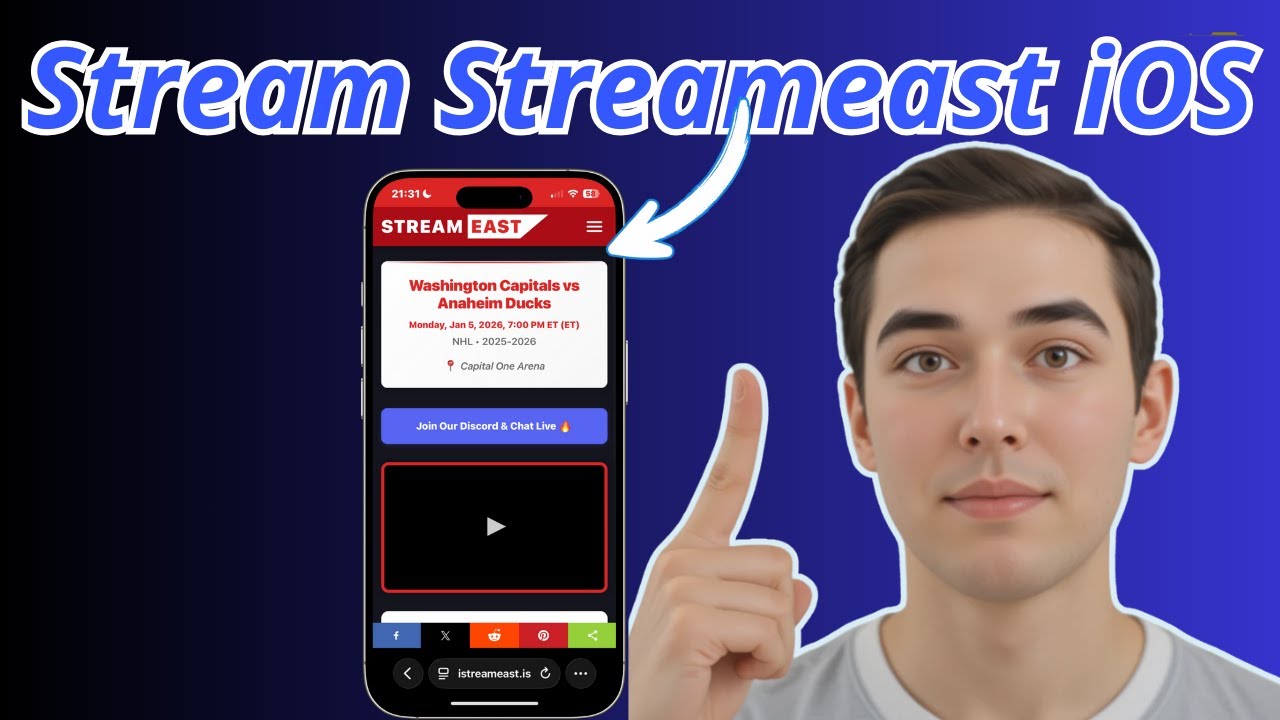 Как смотреть Streameast на iPhone | Руководство по просмотру спортивных трансляций в прямом эфире...