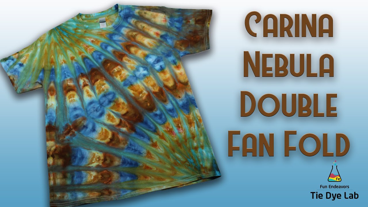 Tie Dye Designs:  Carina Nebula Double Fan Fold Ice Dye