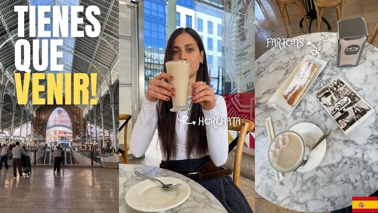 No vengas al Mercado de Colón 🏛️ sin ver esto... | Probamos la horchata de Daniel 🥛🥖) 🇺🇾 🇪🇸