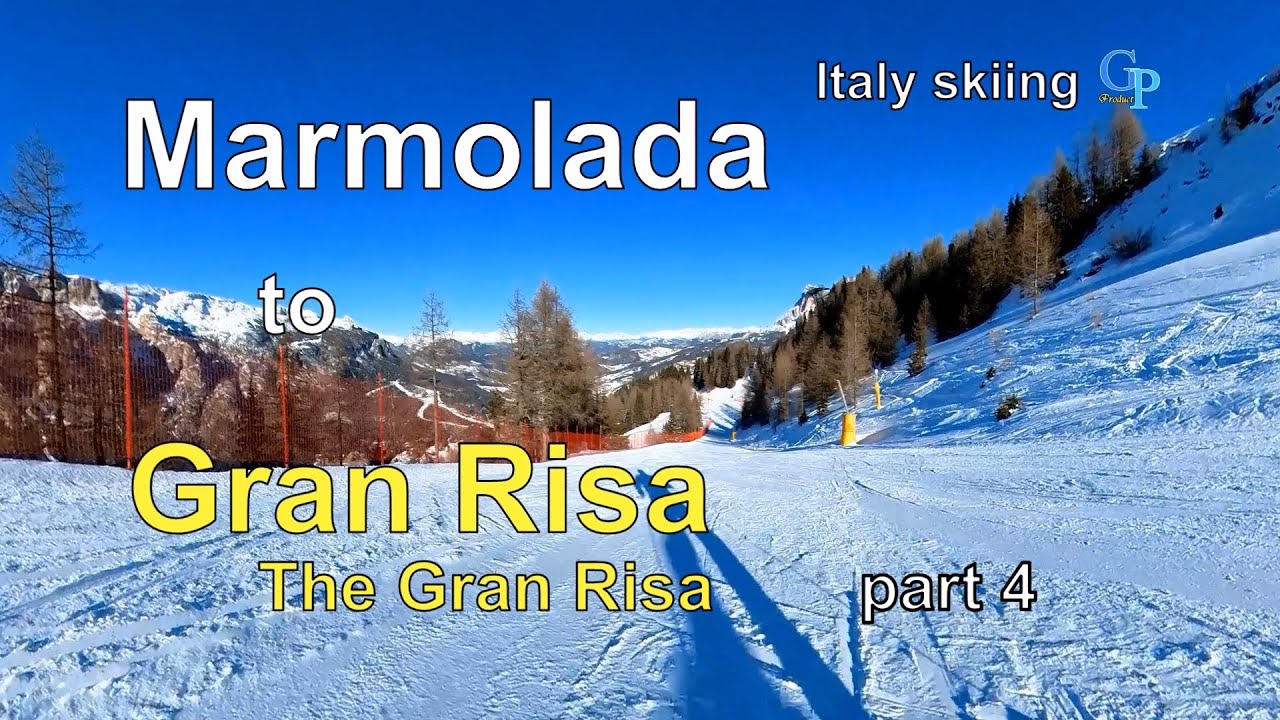 Italy skiing Marmolada to the Gran Risa part 4 - the Gran Risa piste