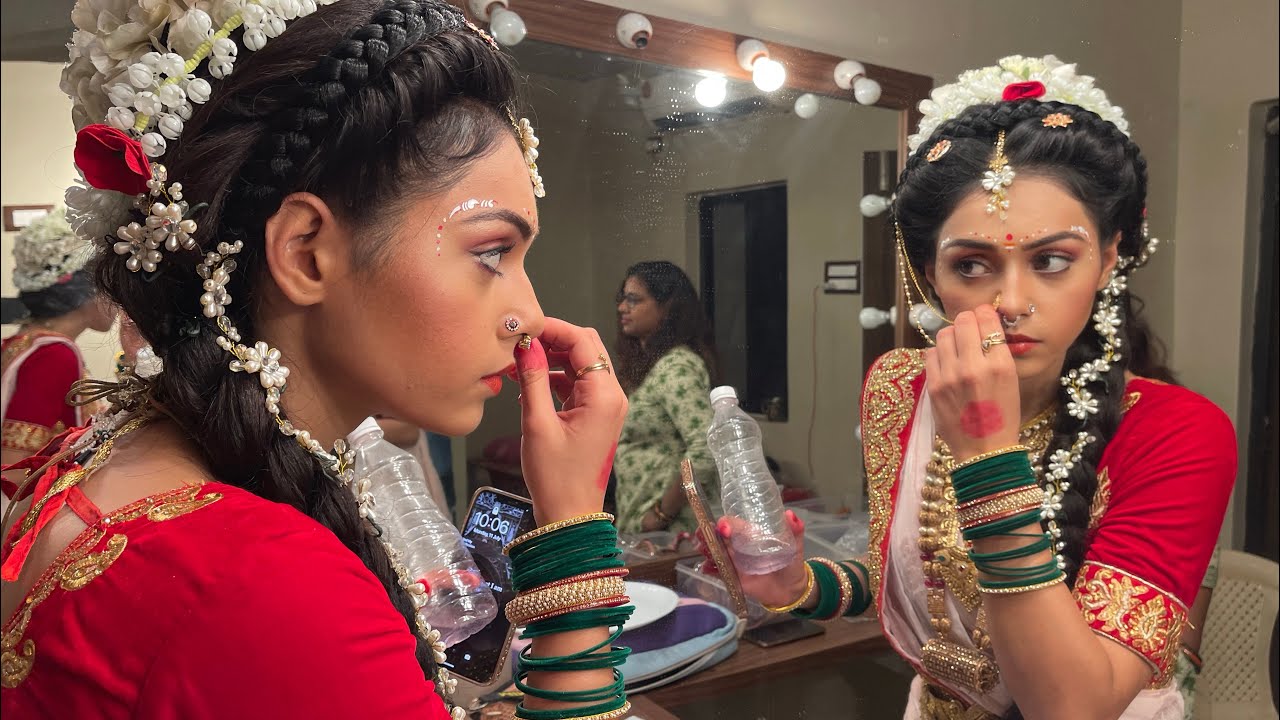 💐🙏Radhakrishna 💐🙏radharani ka bridal look makeover 💐🎊🙏offscreen masti in makeup room🎊💐🙏
