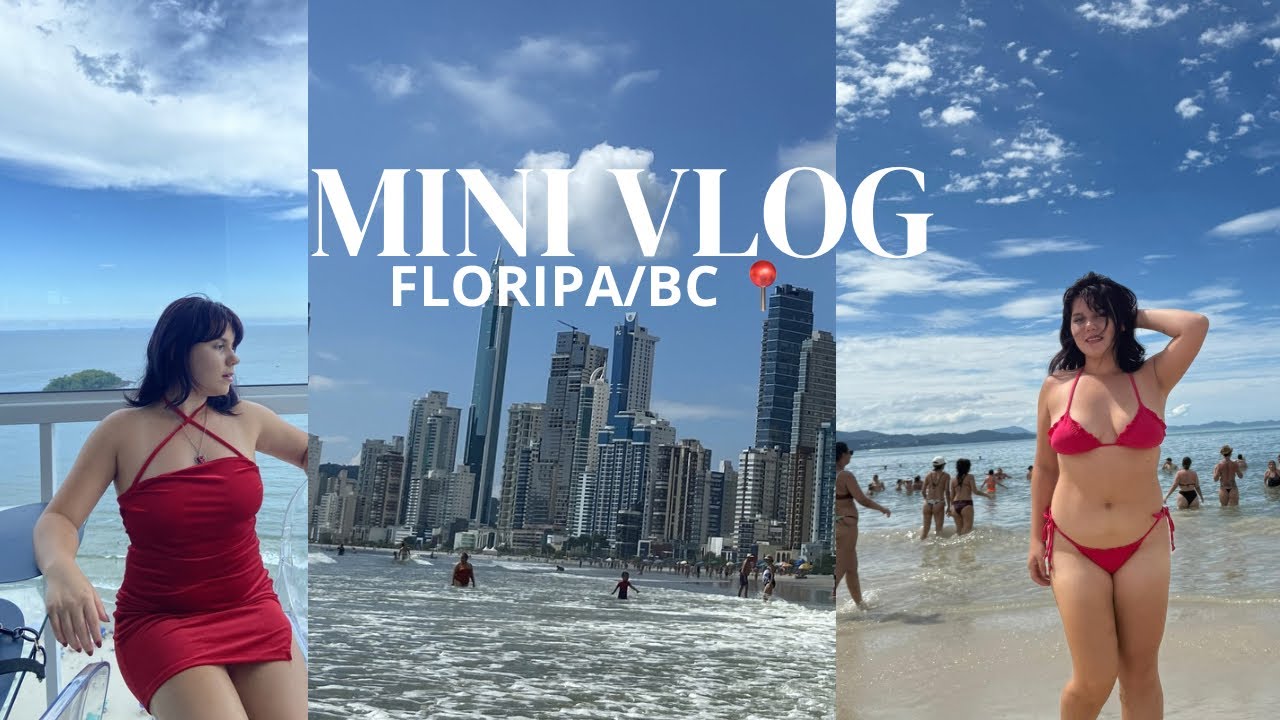 Mini vlog na praia  de Florianópolis ✨