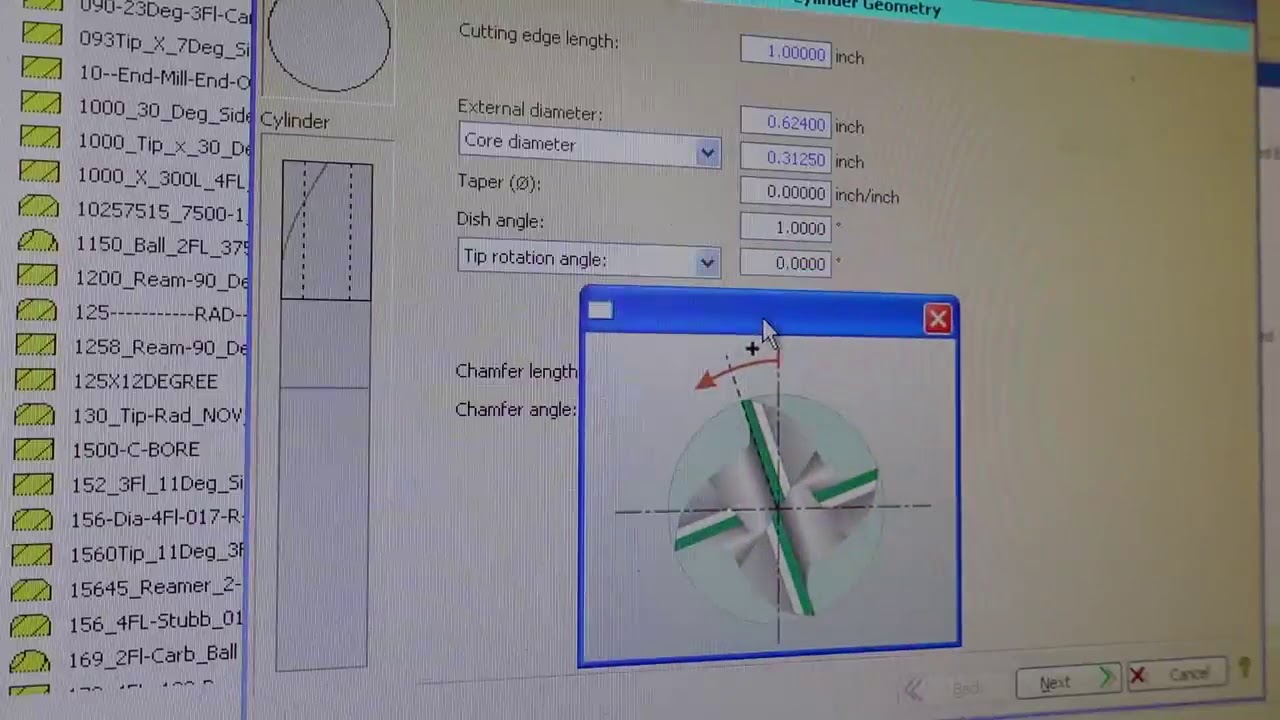 How To Grind A Special Chamfer Endmill