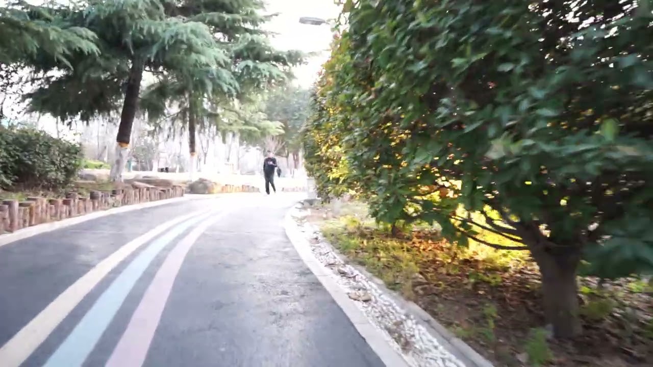 Xinxiang China - Walk along Wiehe River