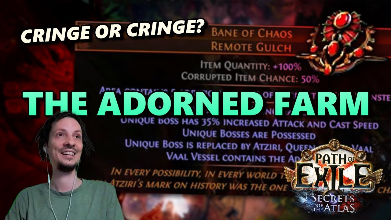 Back for round 3 -  Adorned farming strat via Duo Chance Scouring - PoE #932