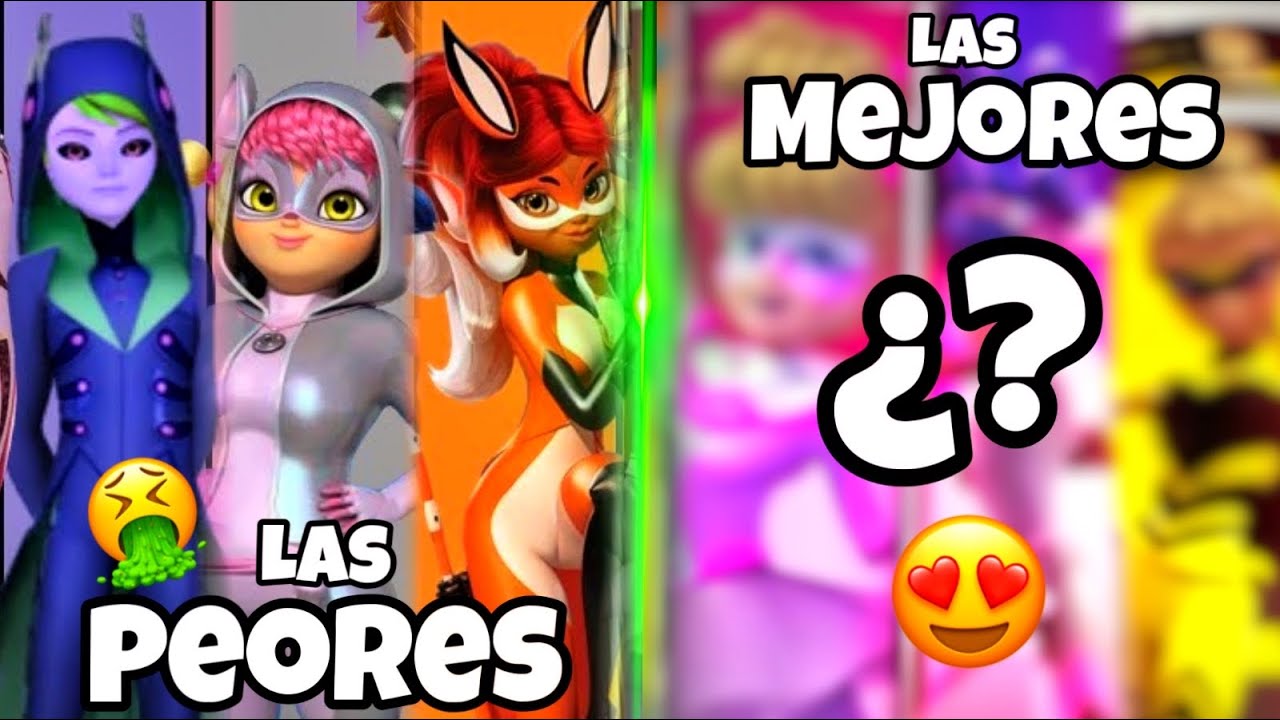 ORDENANDO Todas las Transformaciones de Miraculous Ladybug de PEOR a MEJOR