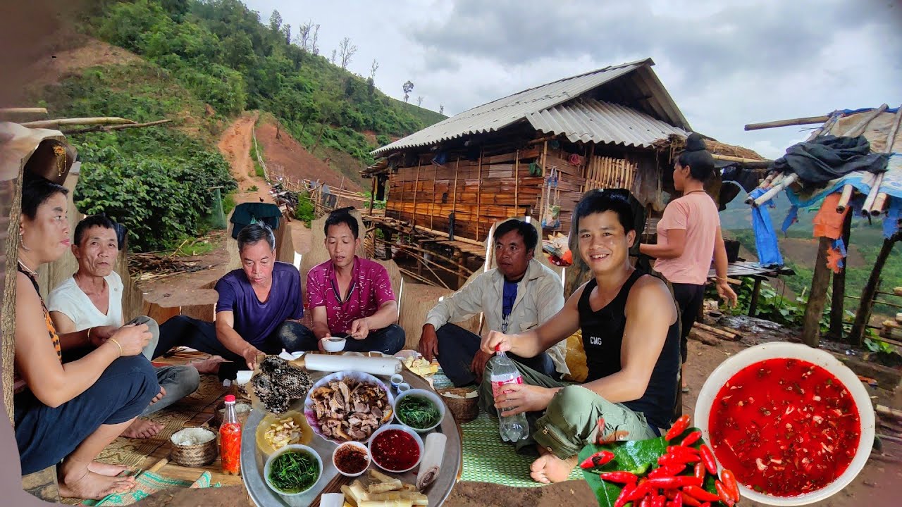 Lên vùng núi cao uống rượu, bắt ong, hái măng, ăn tiết canh nan chạy đồi. Tộc TV