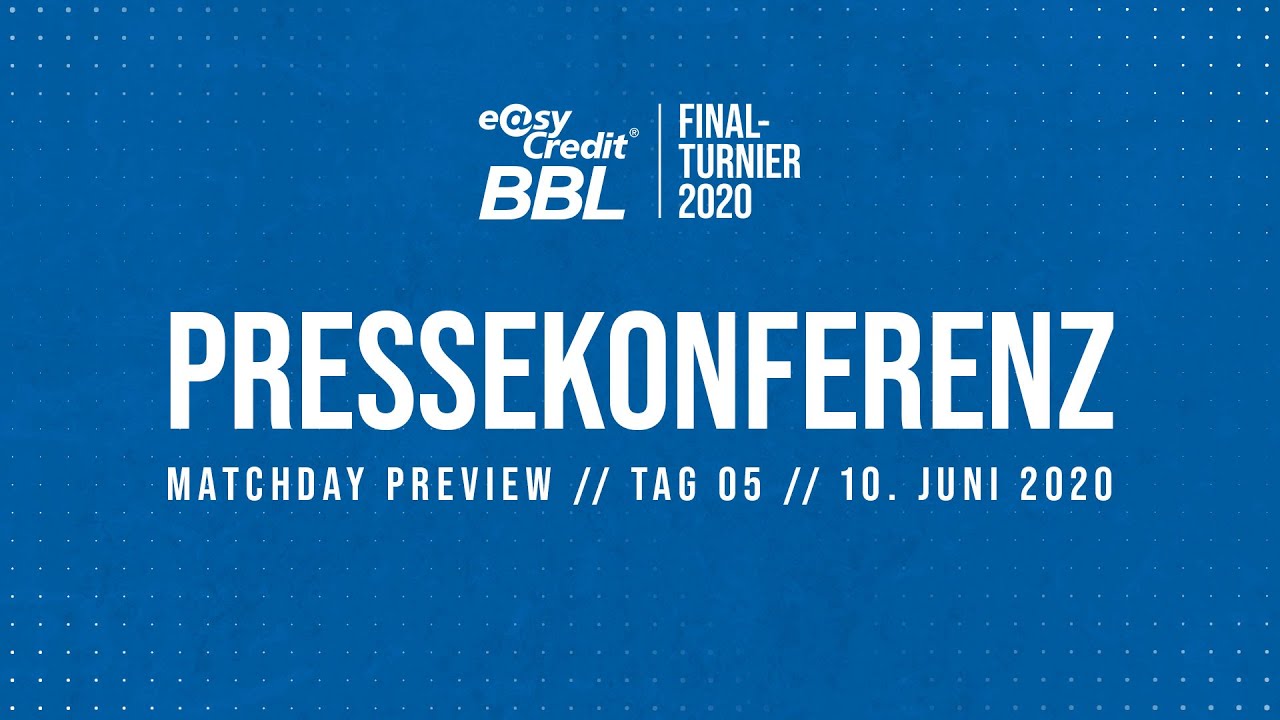 RE-LIVE | Matchday 5 - Preview Pressekonferenz | easyCredit BBL Finalturnier 2020