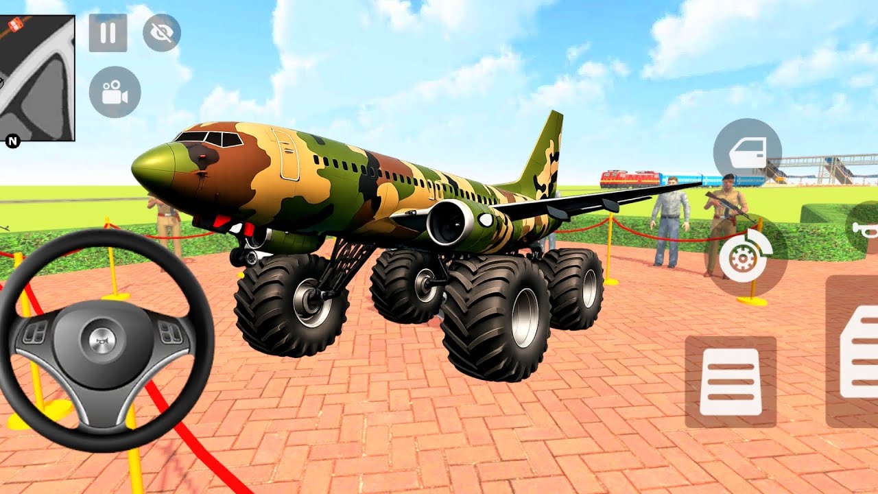 🤑Indian Thift Auto Simulator🤩Indian Showroom Purchase😀Modified Ironman Big Wheel Aroplane& Car😯Game