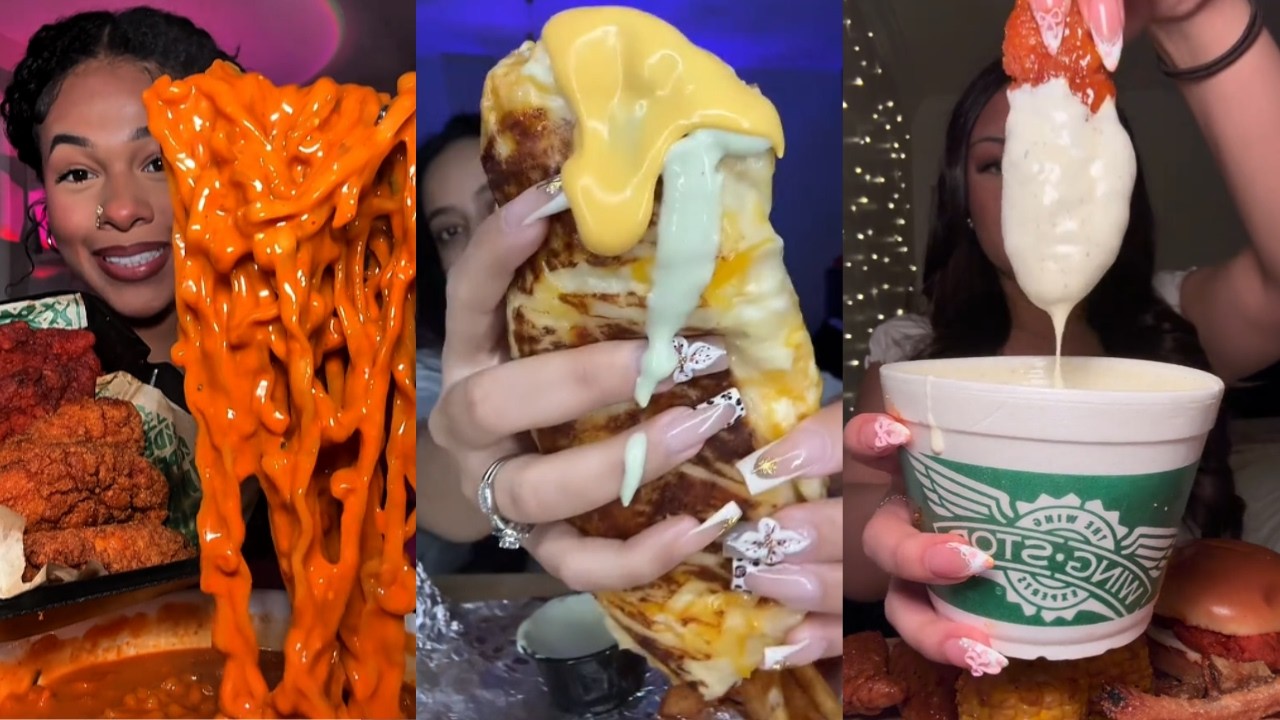 TIKTOK Mukbang Compilation🍗| Seafood, Dave's Hot Chicken, Wingstop, Taco Bell, Buldak & More!