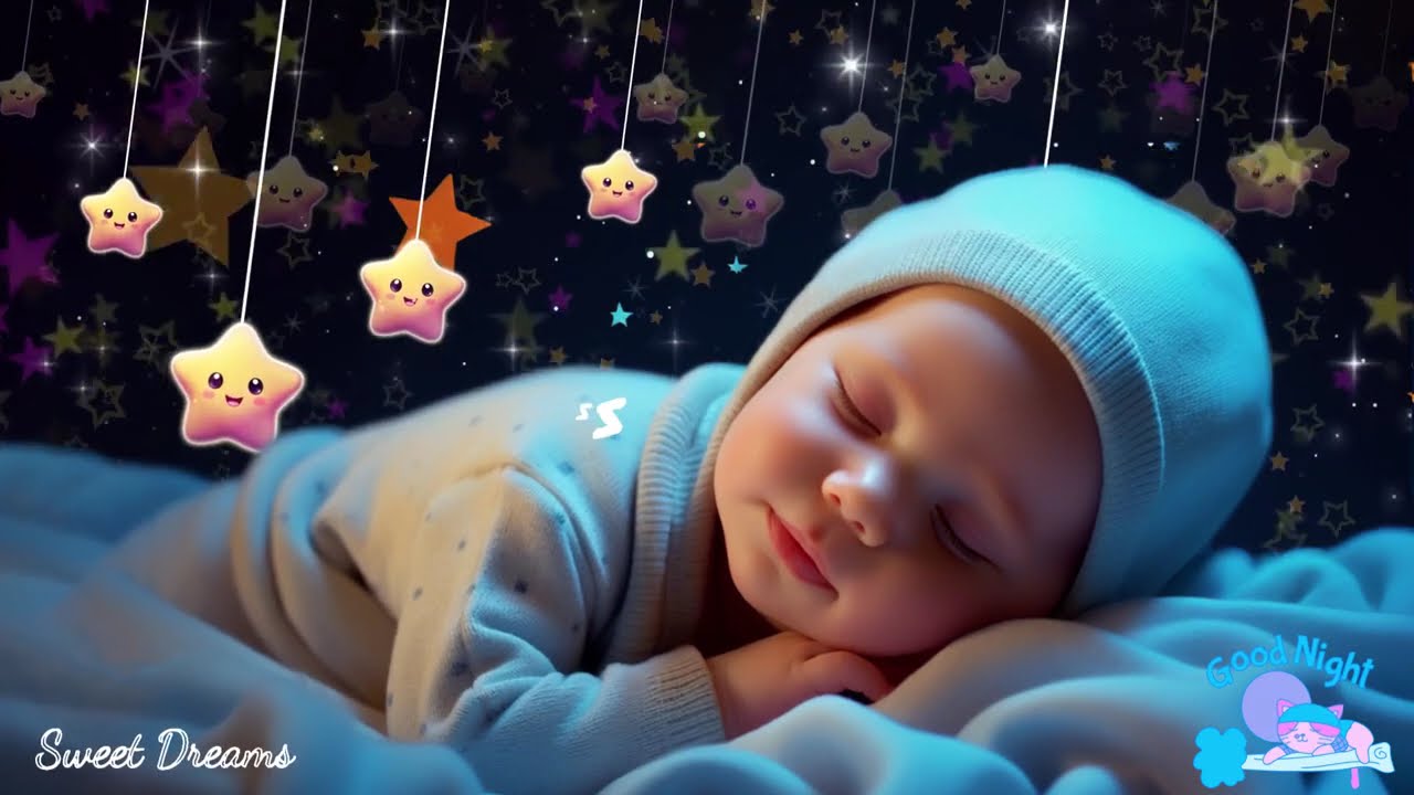 Overcome Insomnia in 3 Minutes 🌙 Baby Sleep Music  Mozart & Brahms Lullabies for Sweet Dreams 🎵