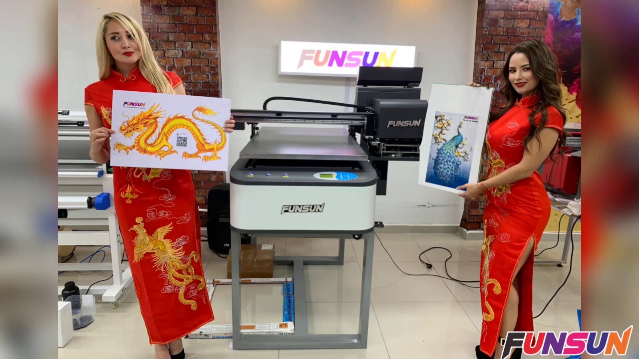 Funsun A1UV printer&mdash;Direct Print All Materials,board.Also Print Bottle,rotary device