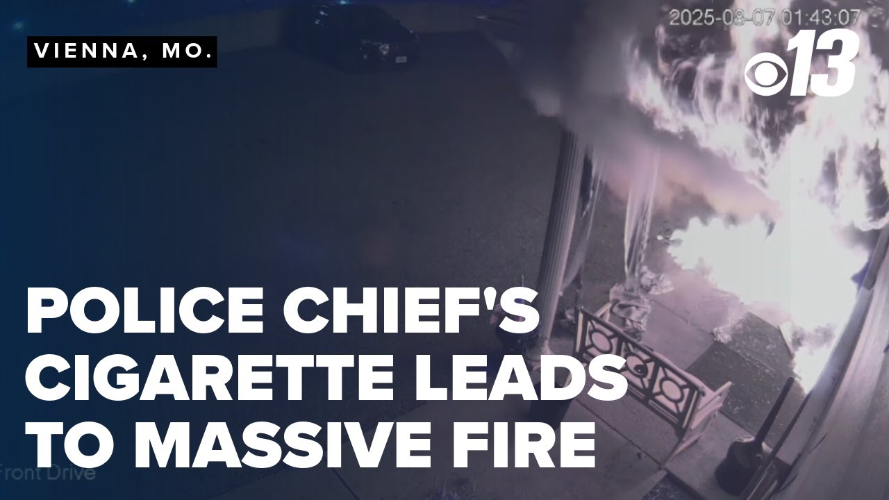 Security footage shows police chief's cigarette led to residential facility fire