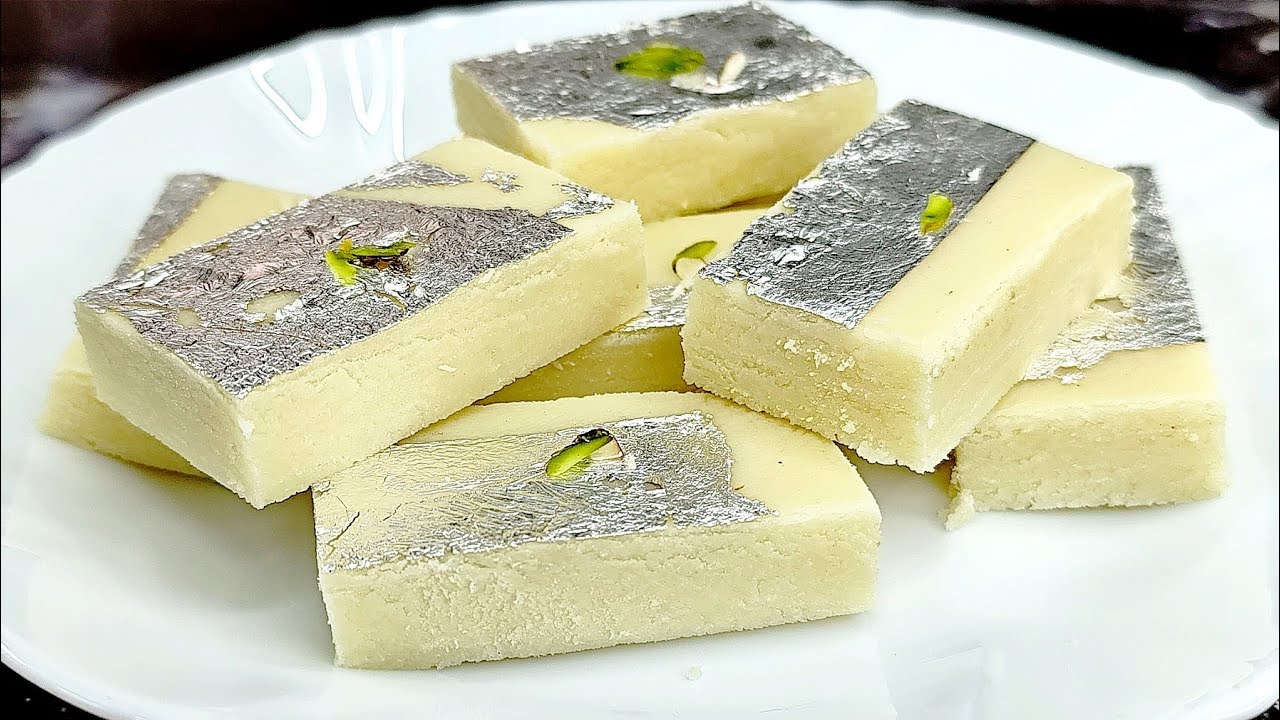 हलवाई जैसी व्हाइट बर्फी बनाने का सबसे आसान विधि | How to make White Barfi | Barfi Recipe