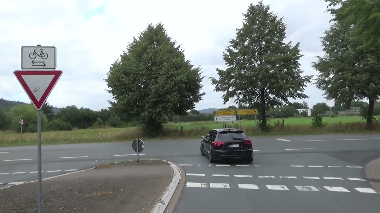 Driving frpm Schloss Corvey to Bad Pyrmont, Germany.
