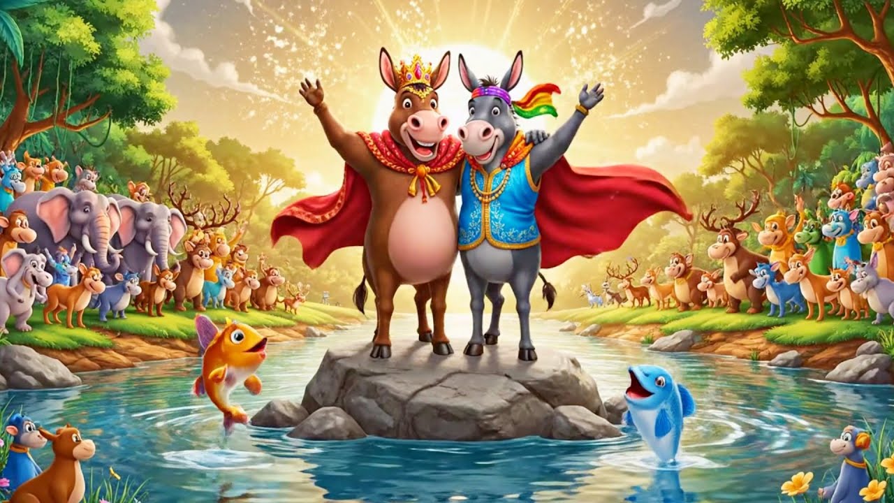 😱 Donkey King vs Donkey Prince | Food War Turns Into Royal Battle 🐴🔥 | Full Story