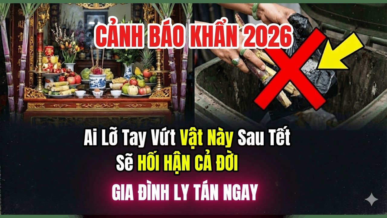 CẢNH BÁO KHẨN 2026: AI LỠ TAY VỨT VẬT NÀY SAU TẾT SẼ HỐI HẬN CẢ ĐỜI, GIA ĐÌNH LY TÁN NGAY.
