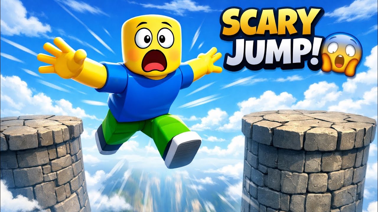 😱 Almost Fell! Climbing & Jumping From SCARY Heights in Roblox Tower