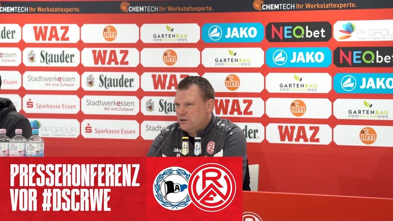 22. Spieltag | Pressekonferenz vor Arminia Bielefeld | #immeRWEiter #nurderrwe