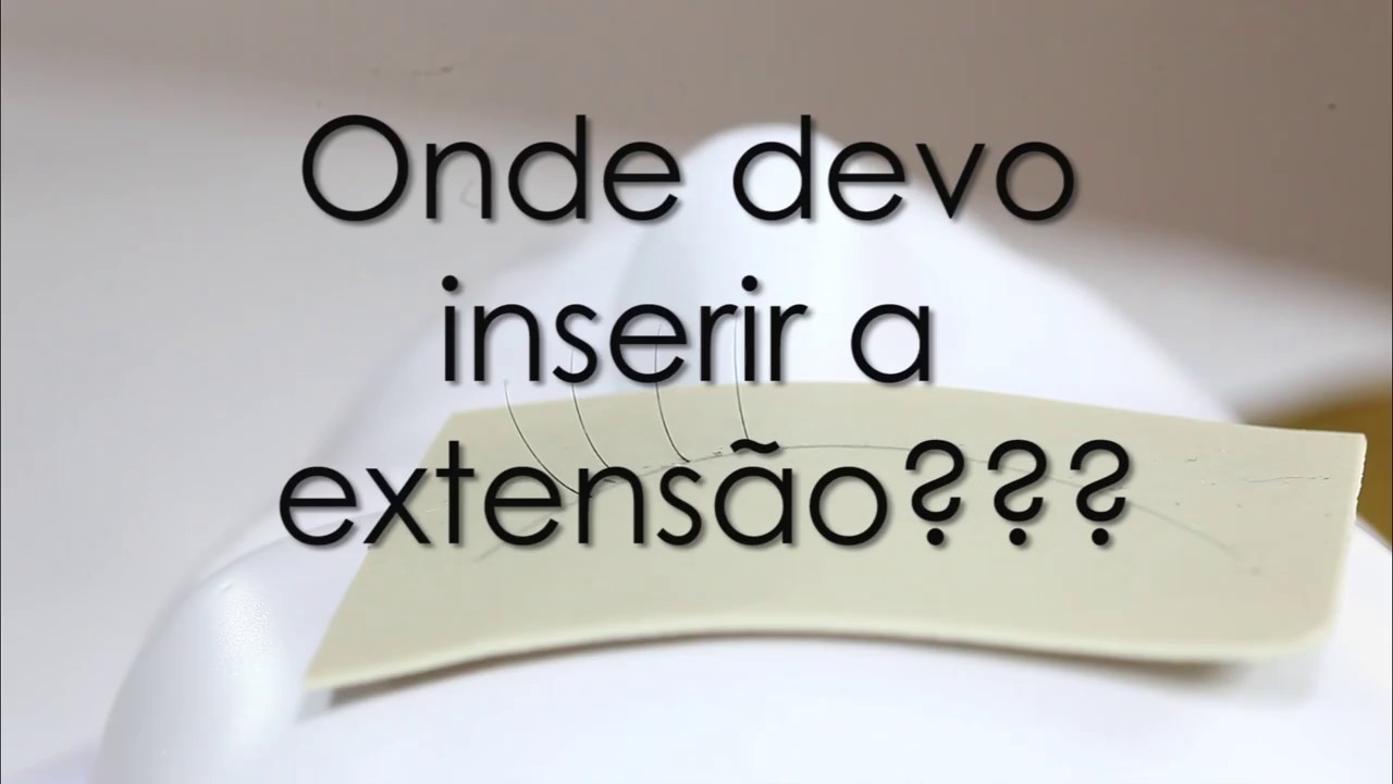 Alongamento de Cílios - Como colar os fios???