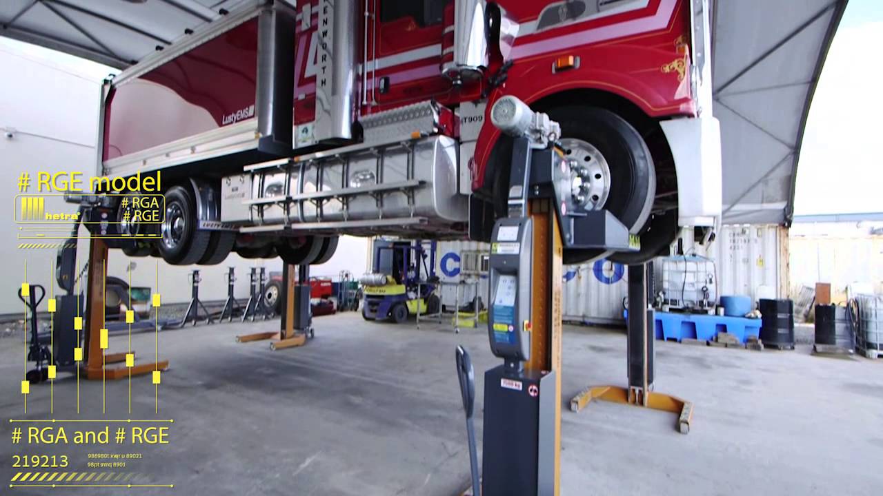 Truck & Bus lifting, Mobile Wireless hoist  - Airdraulics