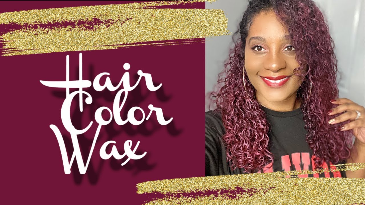 Temporary Hair Color Wax on Natural Black Hair ! WOW ! NO BLEACH!