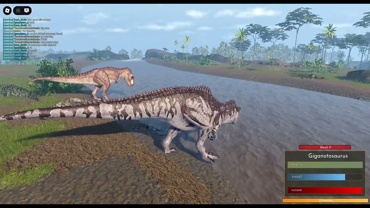Giganotosaurus Gameplay ( Fallen ashes )
