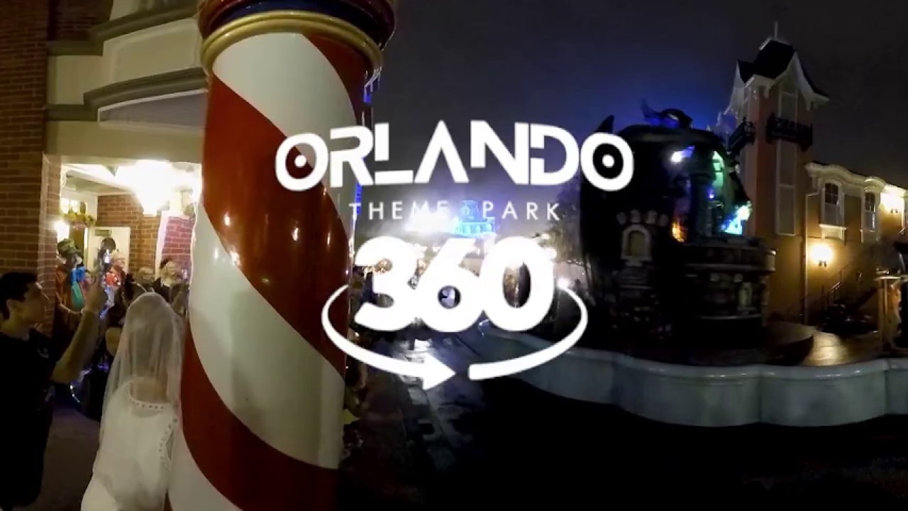 Mickey's Boo-to-You Halloween Parade 2017 (Rain version, Opening night) in 4K / 360 / VR / AMBIX
