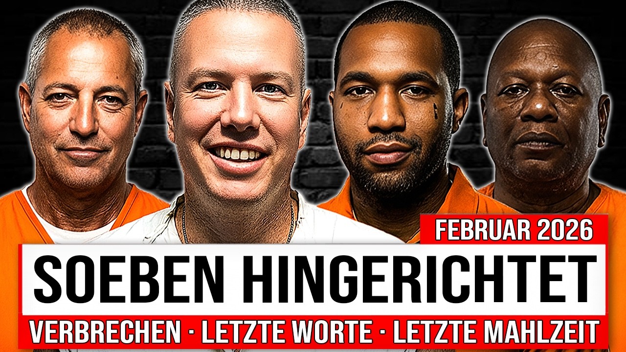 Alle Hinrichtungen in den USA im Januar & Februar 2026 | Verbrechen, Letzte Mahlzeiten & Worte