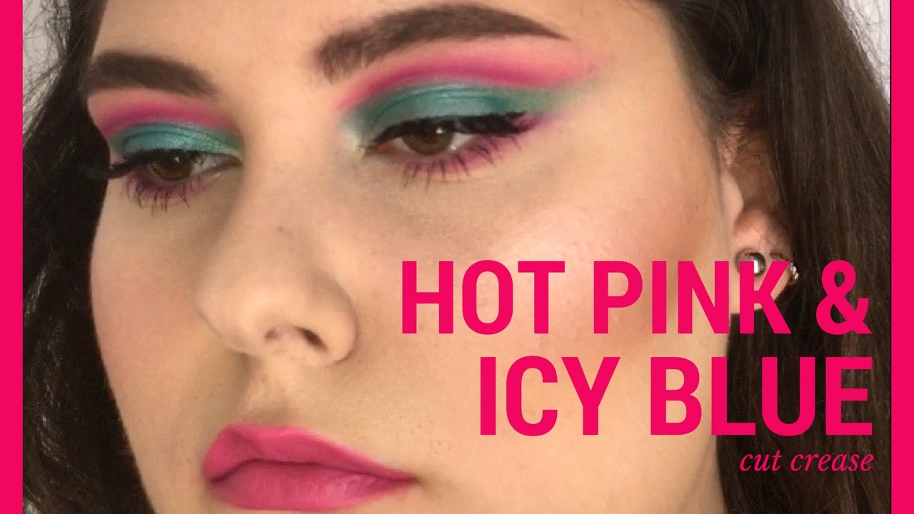 Pink & Blue Cut Crease using Juvia's Masquerade Palette