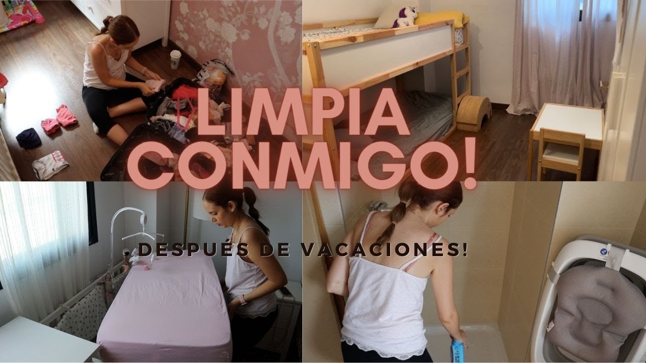 LIMPIA CONMIGO 🧼 VERSIÓN DESPUÉS de VACACIONES☀️RUTINA de LIMPIEZA🌿