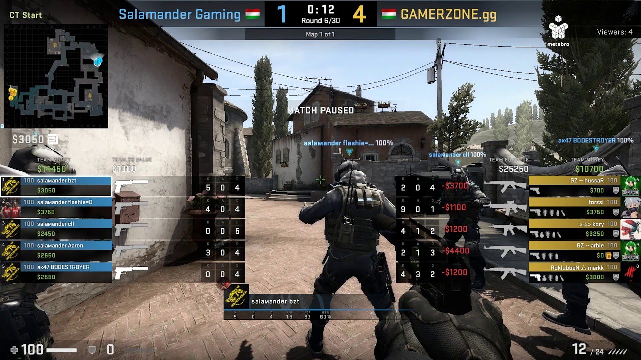 Salamander Gaming vs Gamerzone.gg