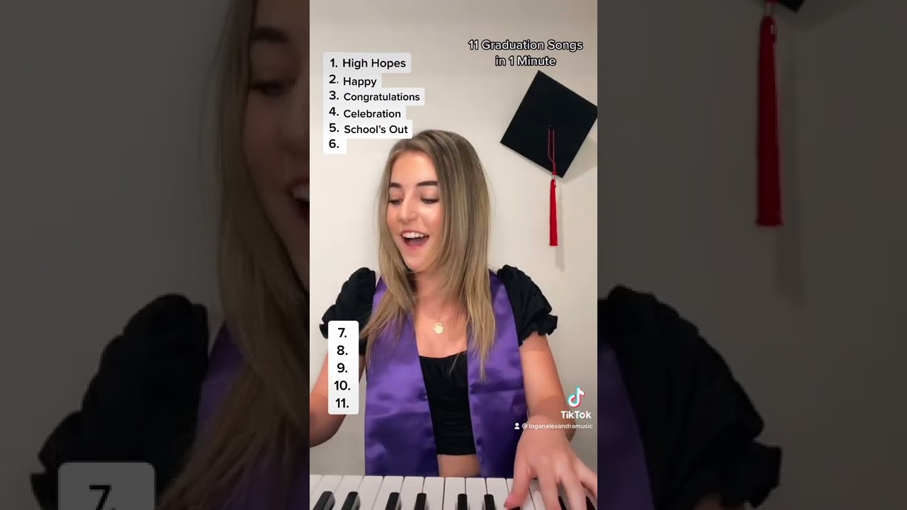 11 Graduation Songs in 1 Minute - Logan Alexandra