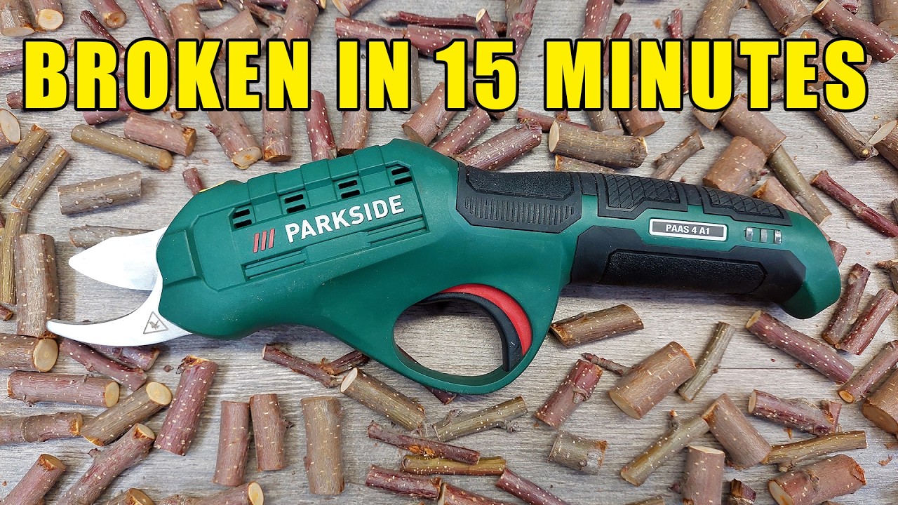 NEW Parkside 4V Electric Pruning Shears Review / Secateurs PAAS 4 A1