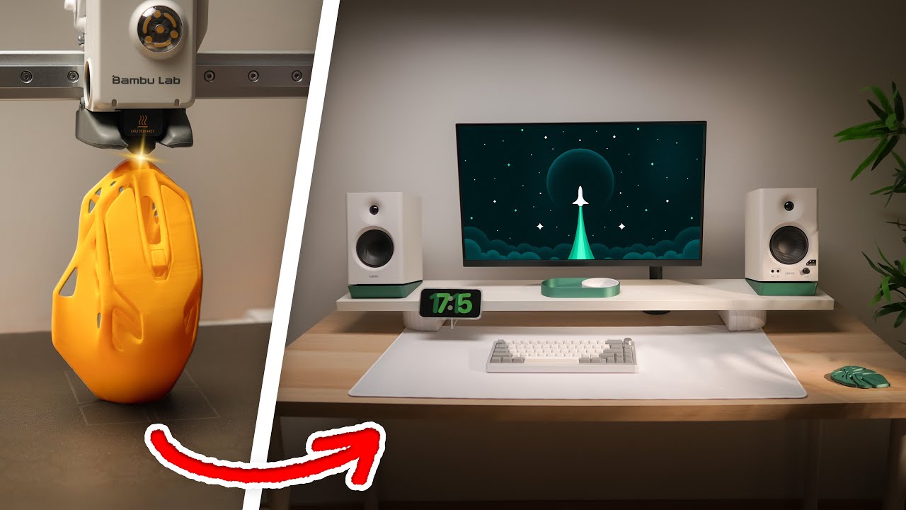 I 3D Printed 70% of My Desk Setup (And It's Amazing)