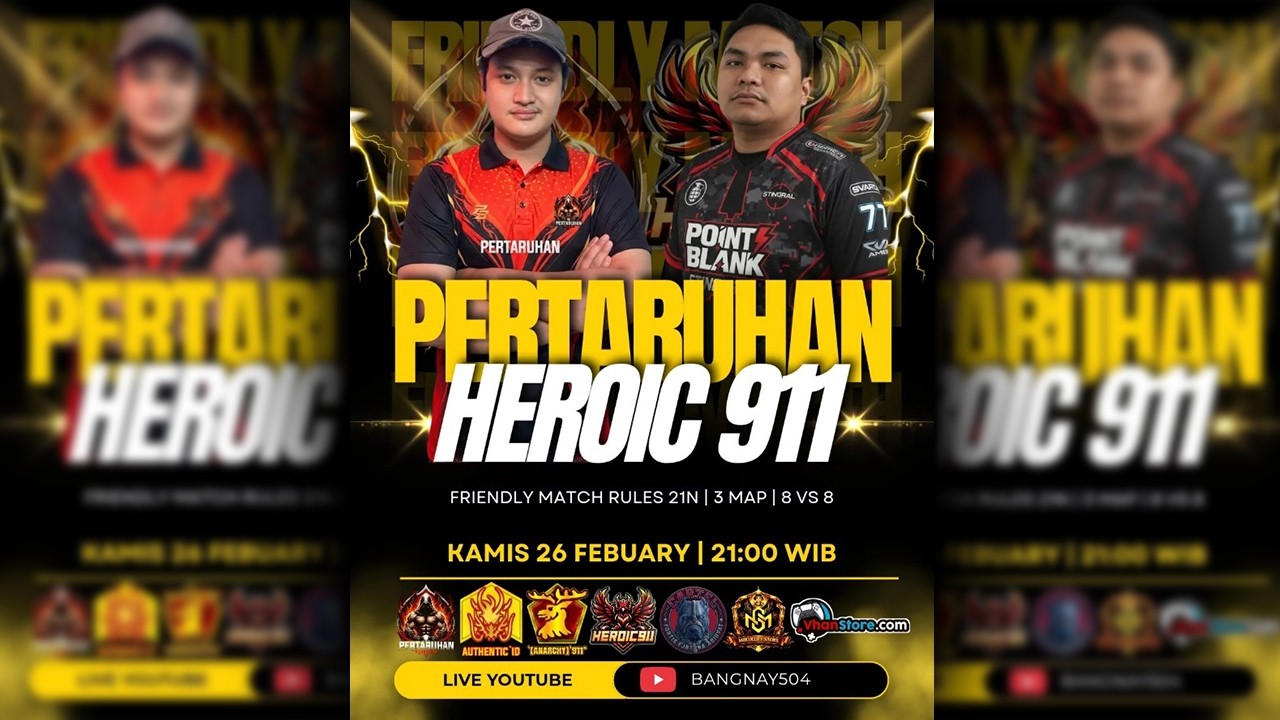 🔴FRIENDLY MATCH PERTARUHAN AUTHENTIC`ID VS HERO`911🔫💦#pointblankindonesia