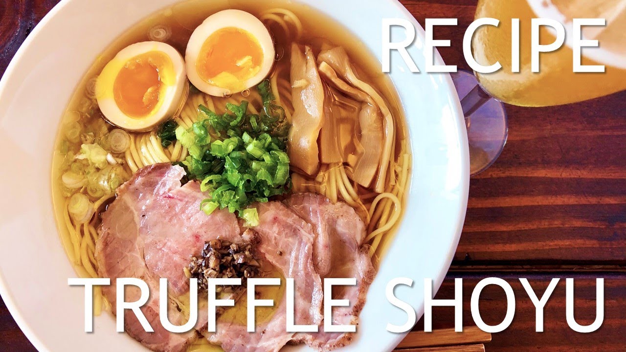 (Lockdown) Truffle Shoyu Ramen Recipe with Slowcooker 蔦醤油ラーメンの作り方(ASMR)