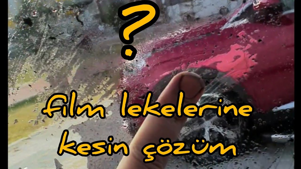 Cam filminden kalan izler nasıl temizlenir ?