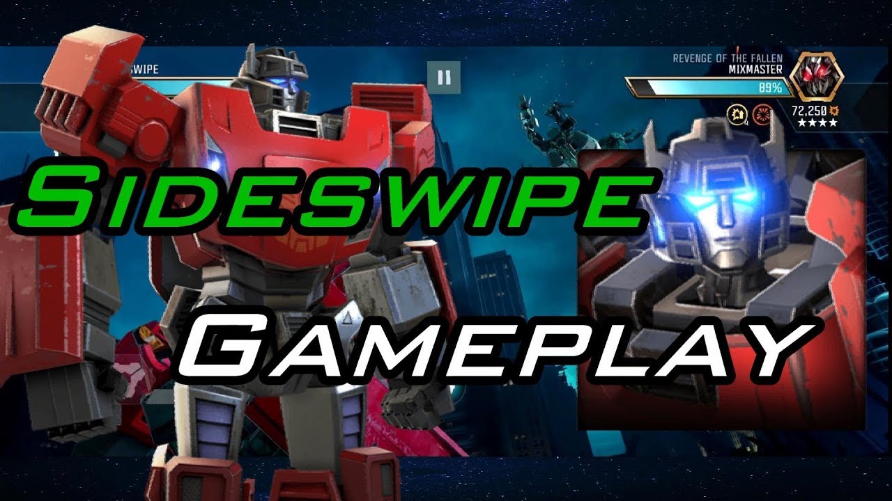 Sideswipe Gameplay - R5 4 Star -  Transformers: Forged to Fight
