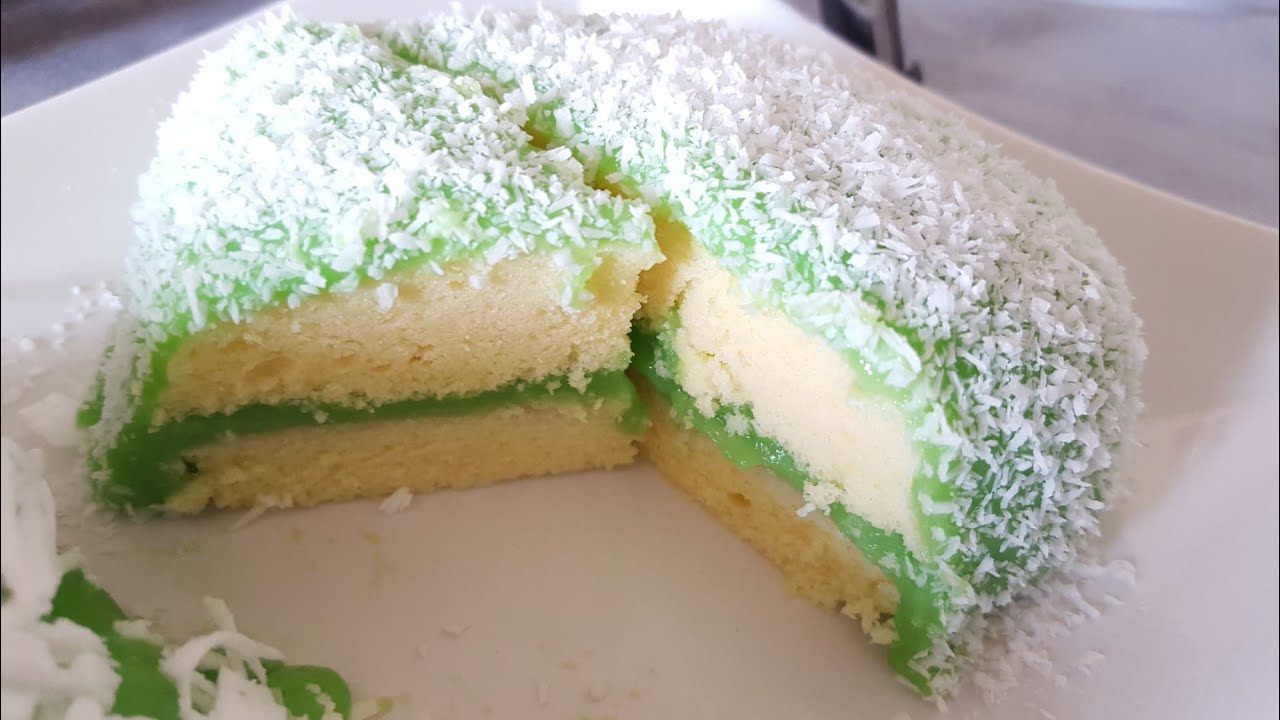 GATEAU EPONGE au PANDAN- QHAUB NOOM BAYTEUIL CUB- SPONGE CAKE  with PANDAN EXTRACT #gaohmongcooking